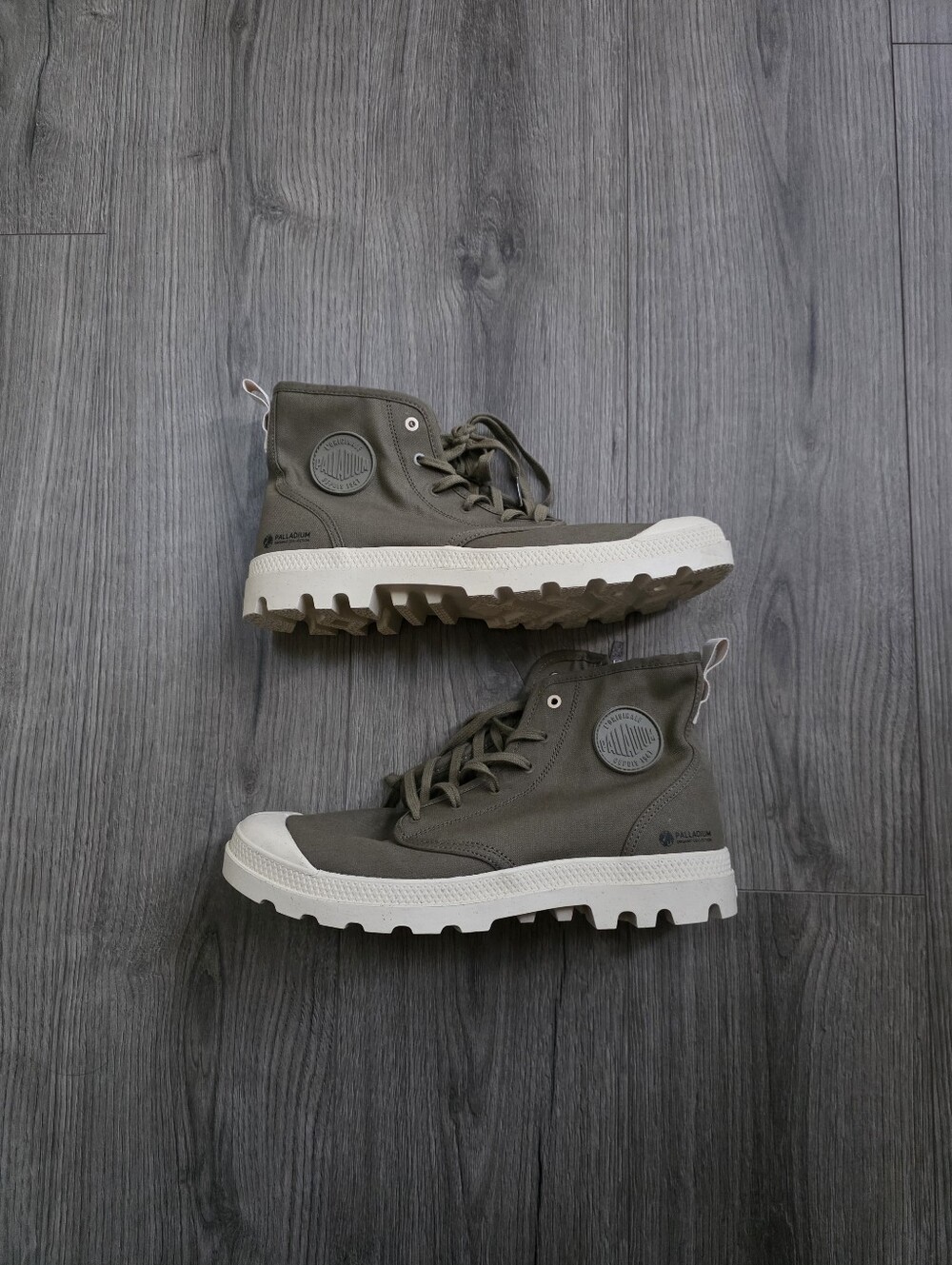 Palladium Pampa Hi Olive Green Boots Mens Size 12